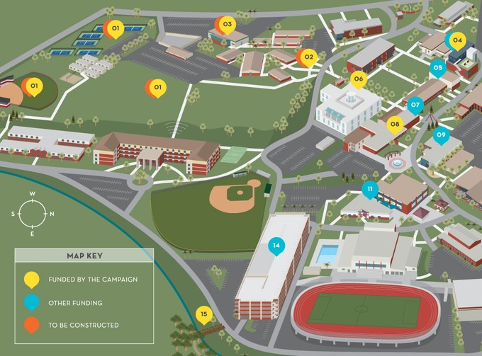 a map of Biola's campus