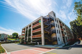 a multi-story parking structure