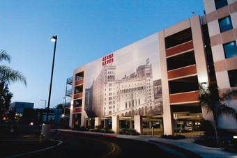 a multi-story parking structure