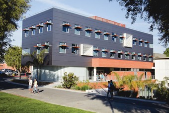 a modern building