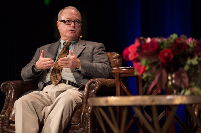 Photo of J.P. Moreland sitting in chair