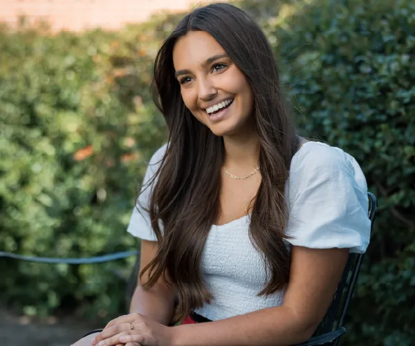 young woman smiling
