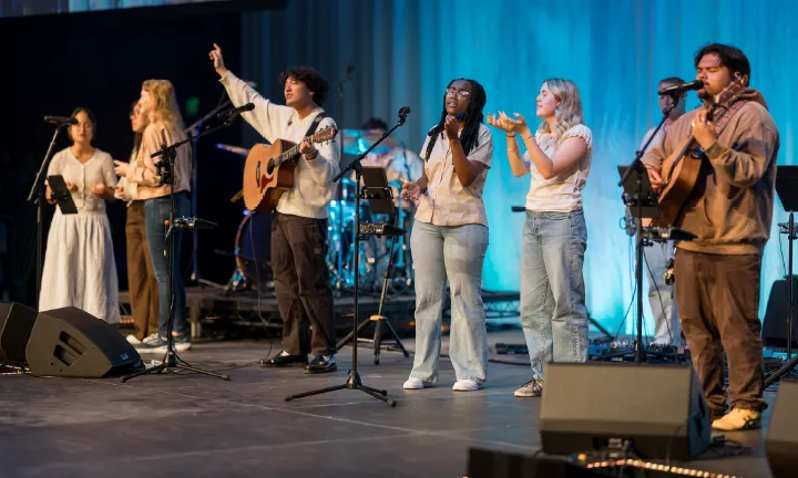 a student worship band