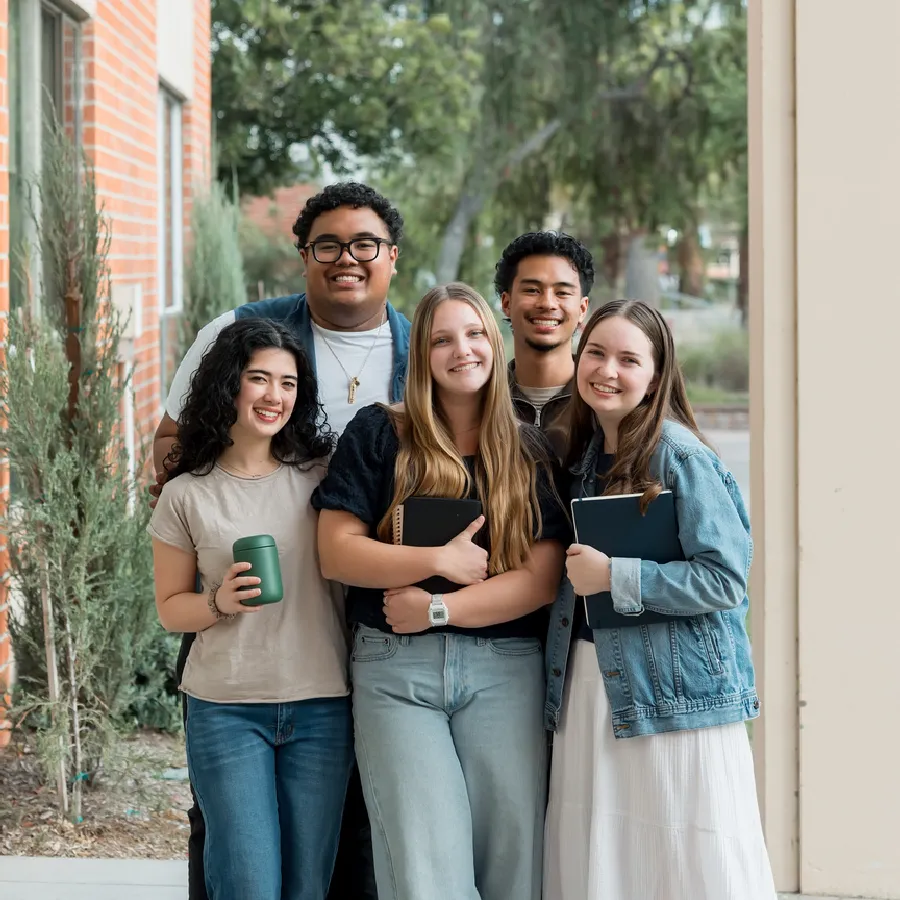 smiling students